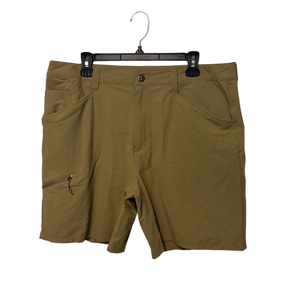 Patagonia Quandary Shorts Mens 38 Beige Tan Hiking Outdoor Performance Trail 8"